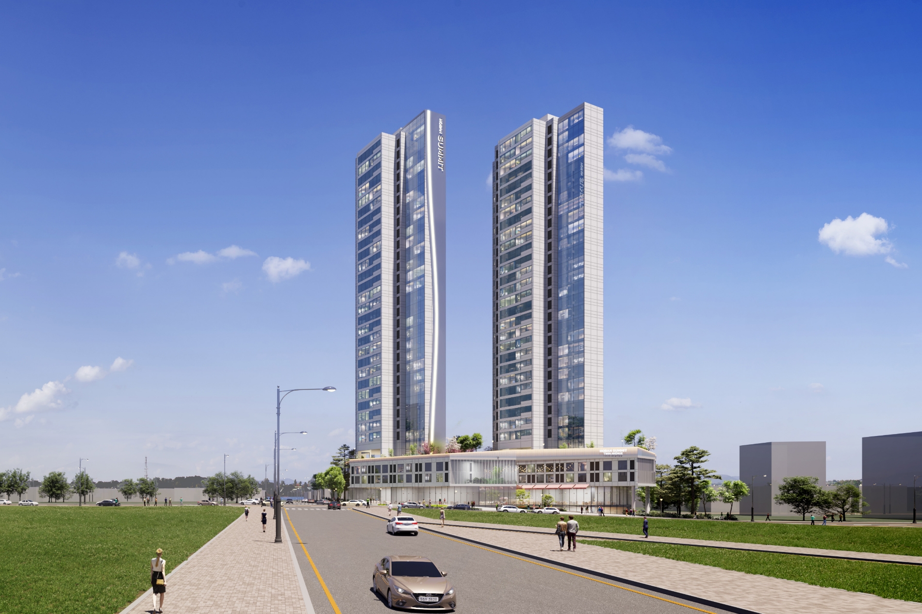 신노량진시장 정비사업 투시도.(사진=호반건설)