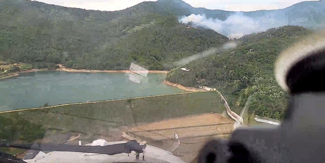 전남 고흥 산불현장.(사진제공=산림청)