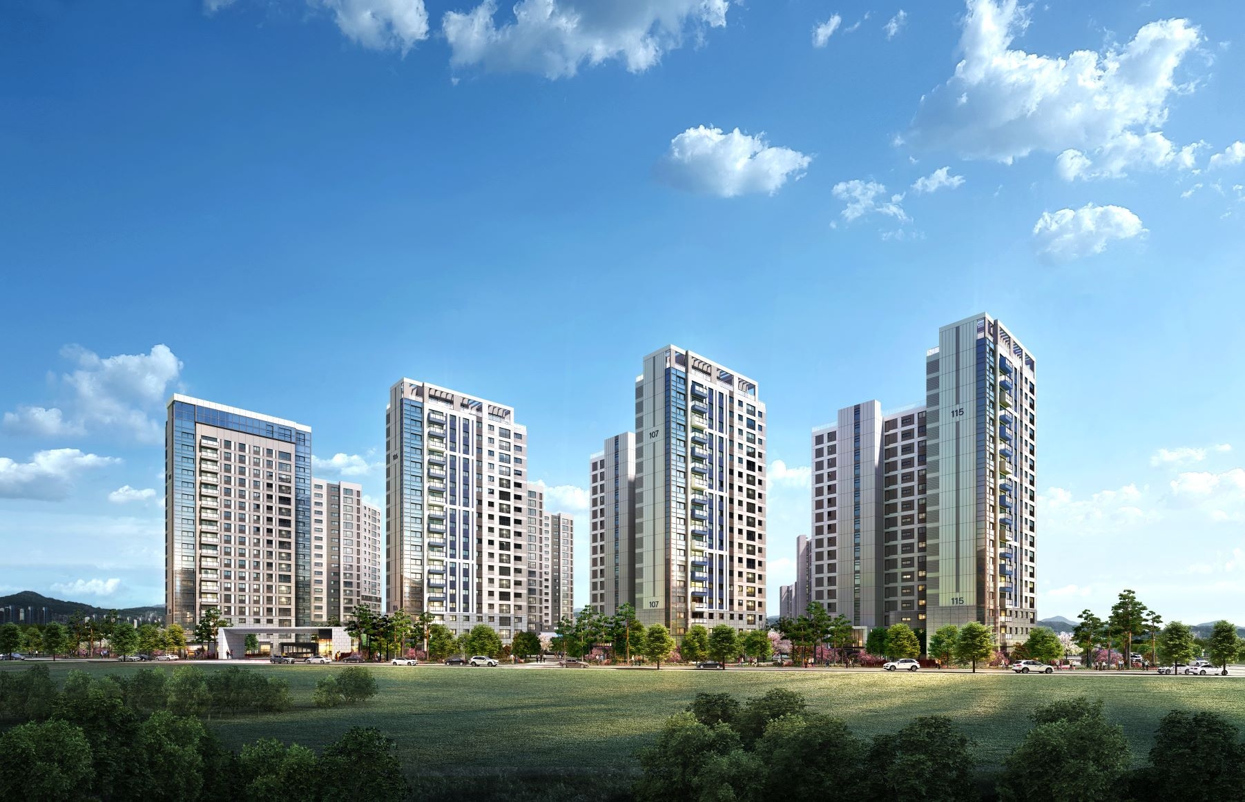 e편한세상 에코델타 센터포인트 투시도.(사진=DL이앤씨)