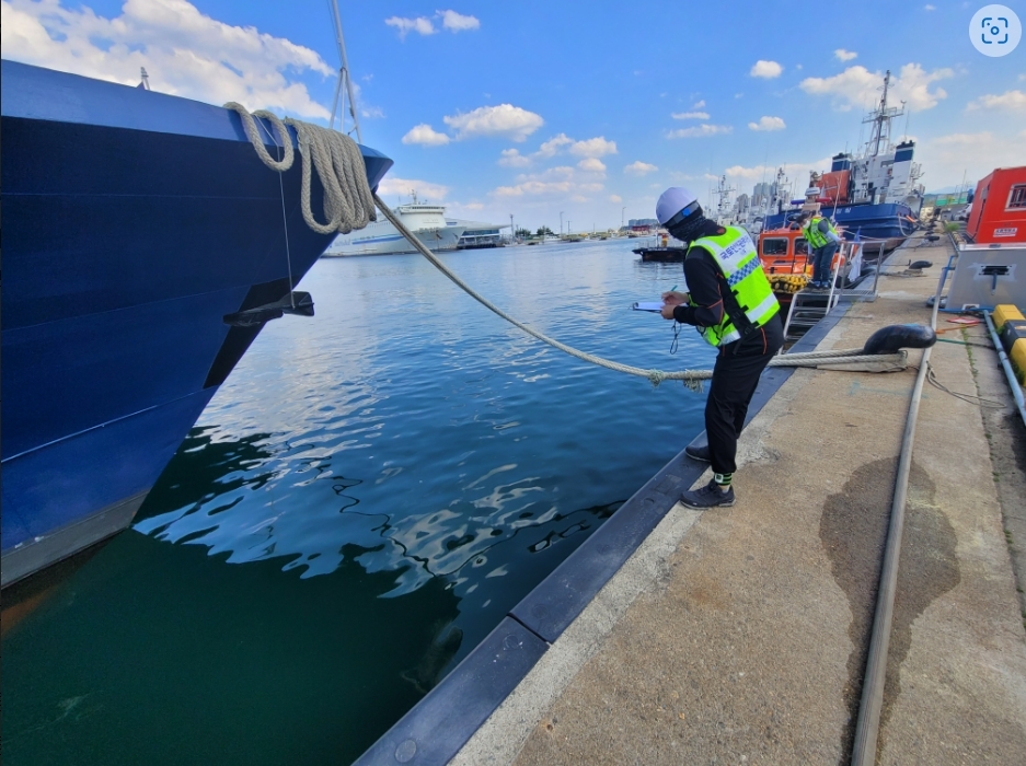 국토안전관리원, 강원도내 소규모 항만시설 합동안전점검 실시 전경. (사진=국토안전관리원)