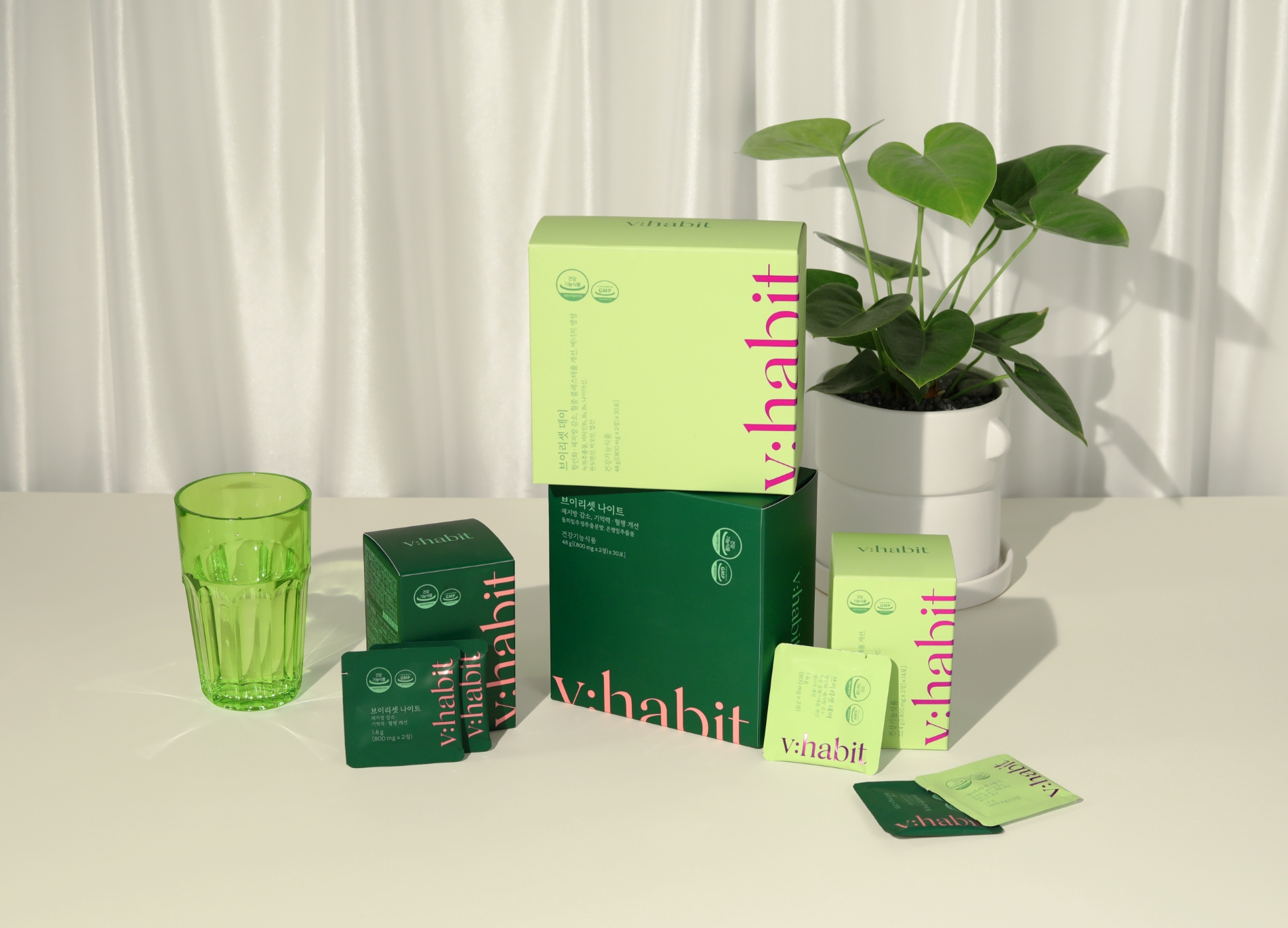 브랜드 v:habit(브이해빗)의 '브이리셋 데이&나이트' 이미지. (사진=에스디생명공학)