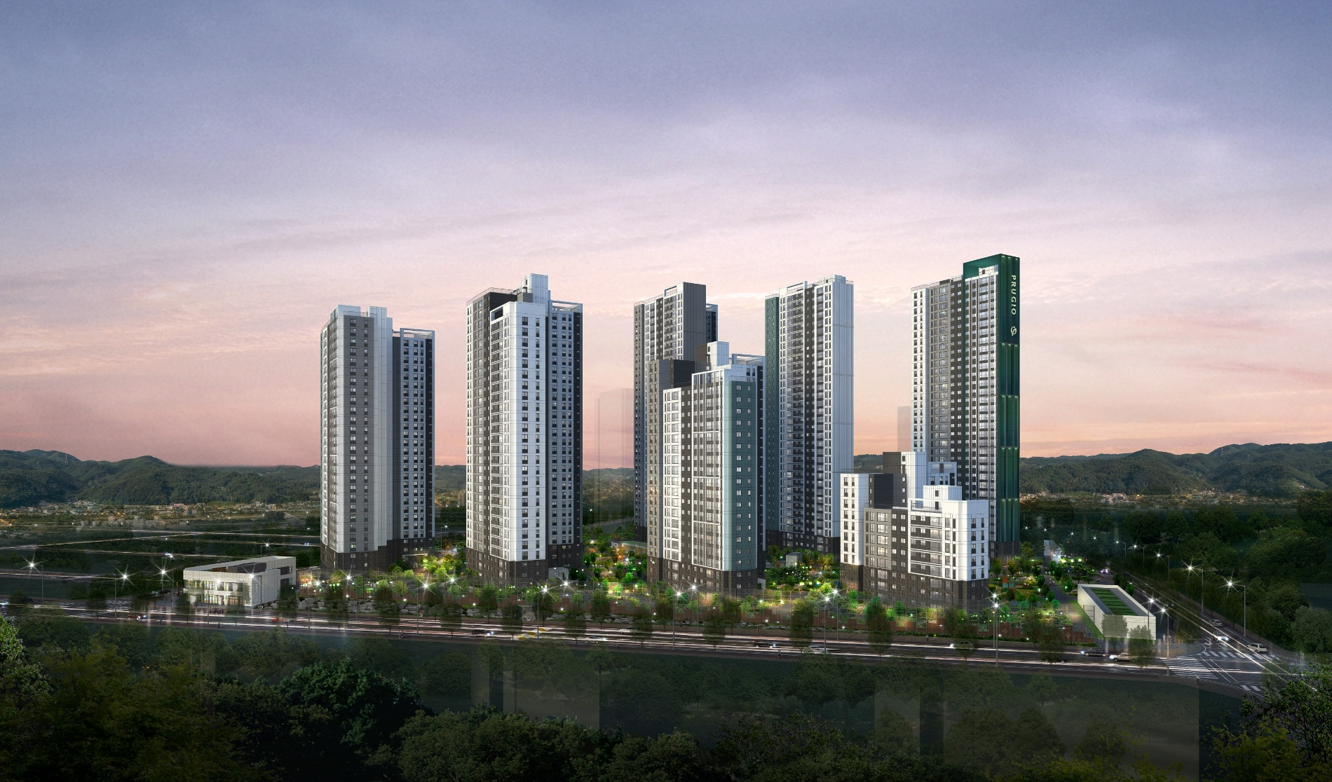 음성 푸르지오 센터피크 투시도.(사진=대우건설)