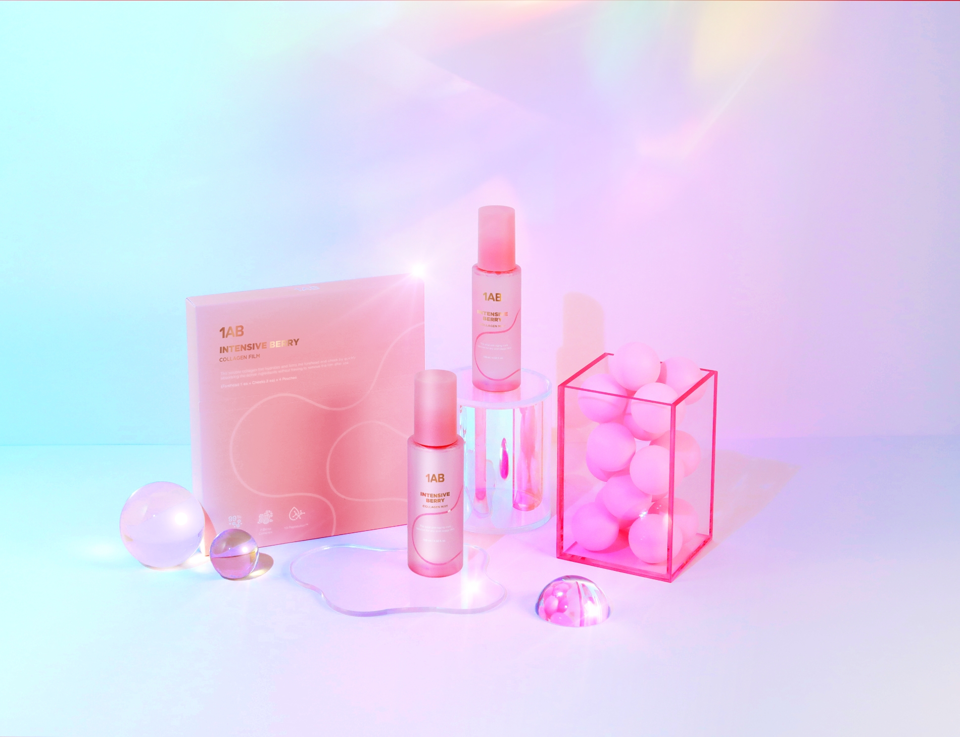 '인텐시브 베리 콜라겐 라인' 제품 이미지. (사진=1AB)