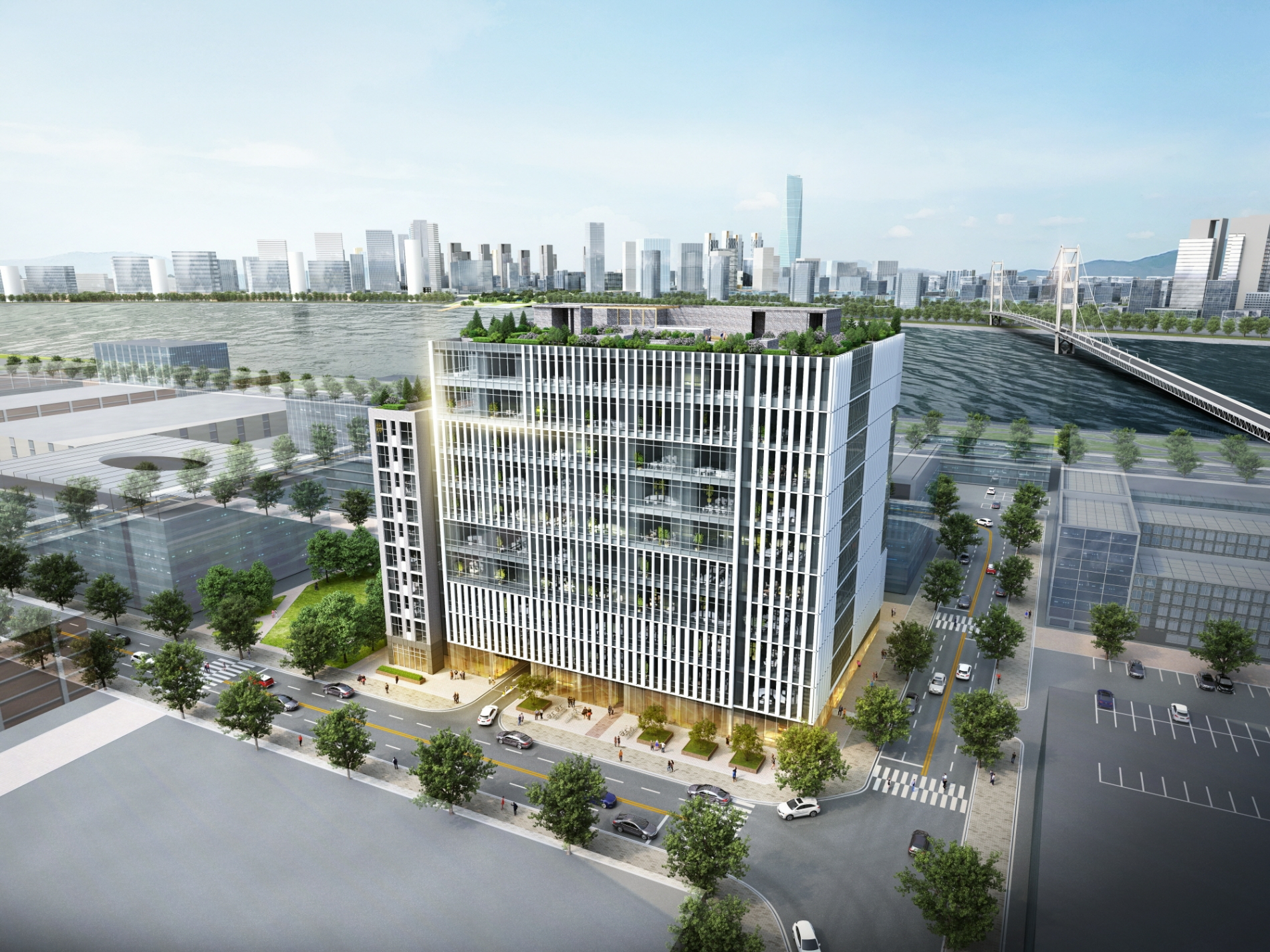 배곧 비즈라이브 센터 조감도.