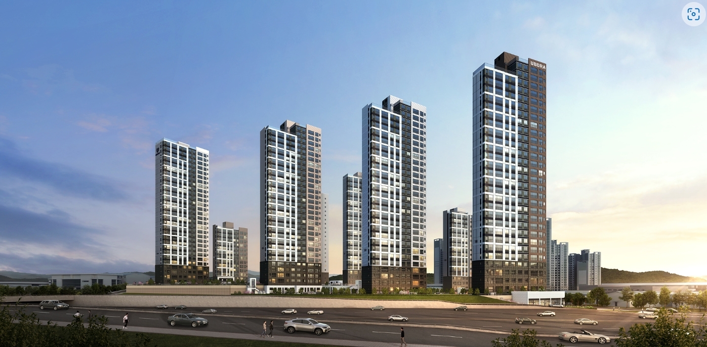 유보라 천안 두정역 투시도.(사진=반도건설)