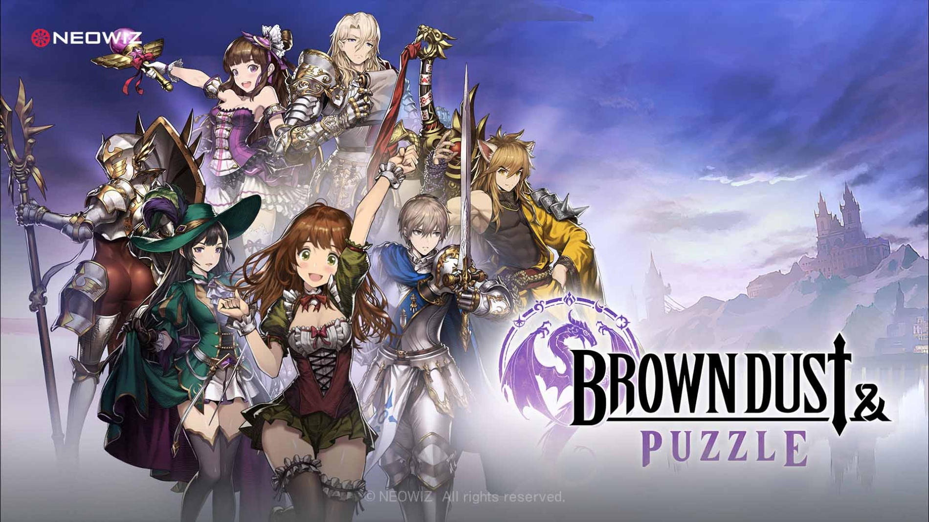 네오위즈 3매치 퍼즐 RPG ‘브라운더스트 앤 퍼즐’, 국내 양대 마켓 정식 출시