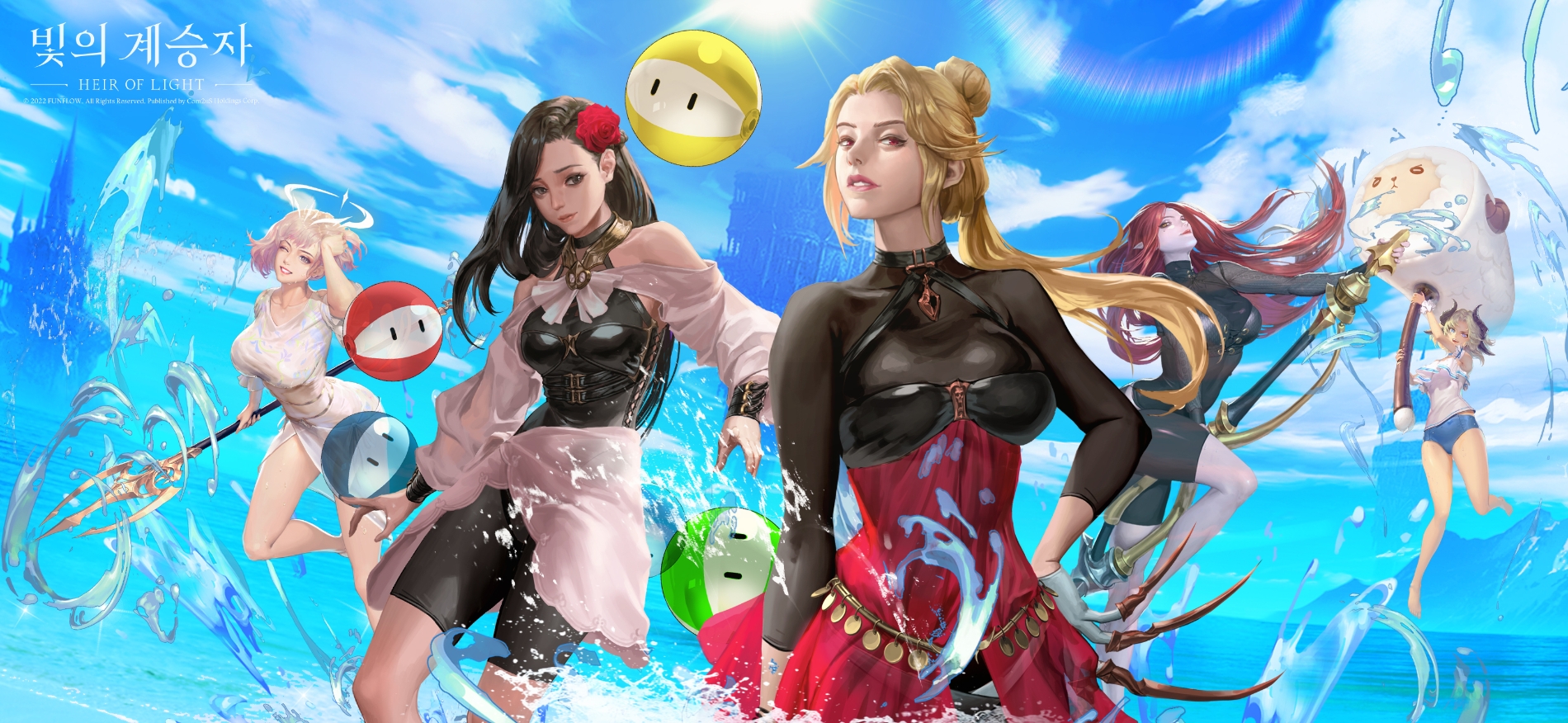 컴투스홀딩스 '빛의 계승자’, 여름 시즌 맞아 시원한 수영복 아바타 등장