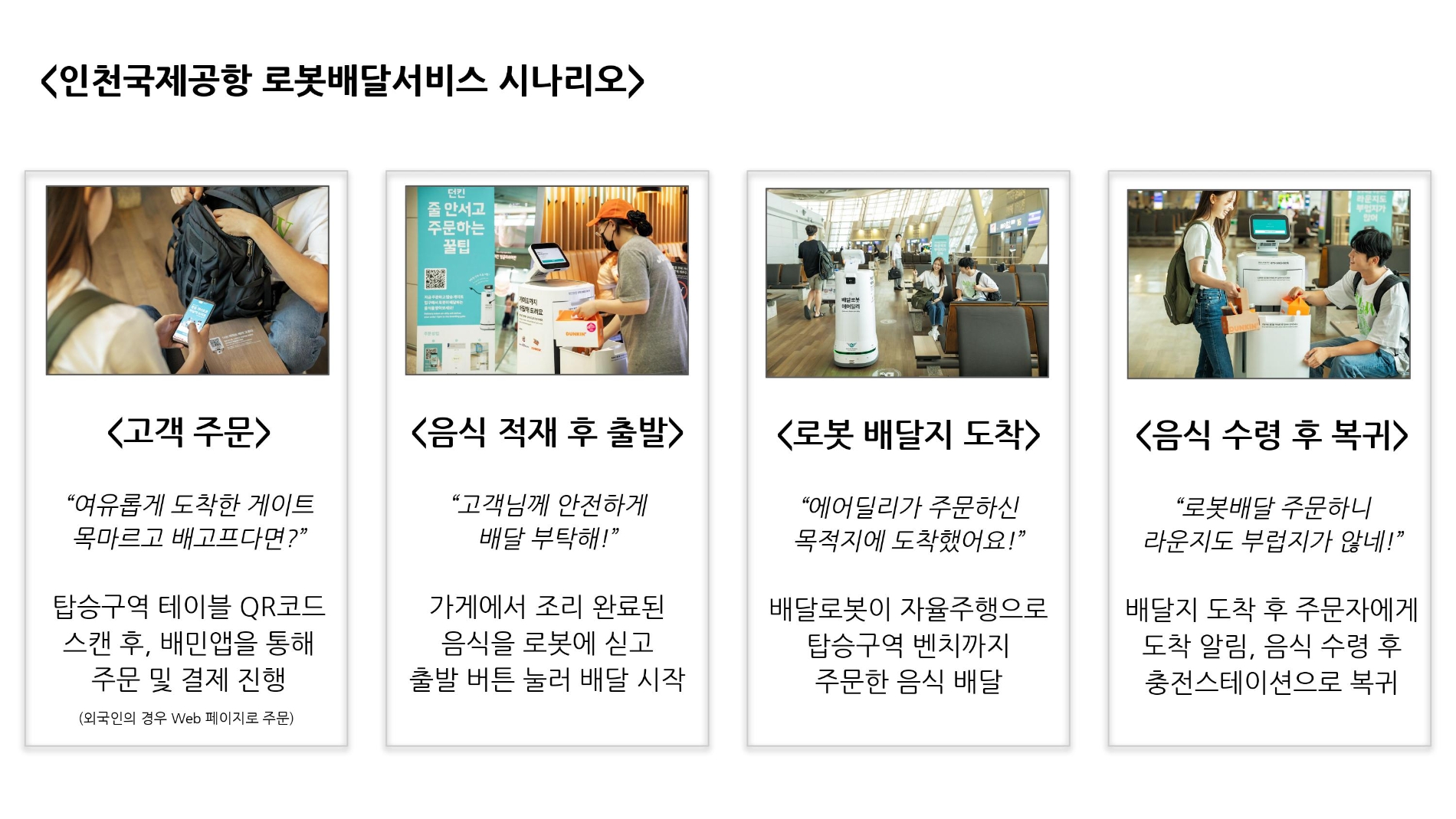 배민, 인천공항 로봇배달 서비스 개시