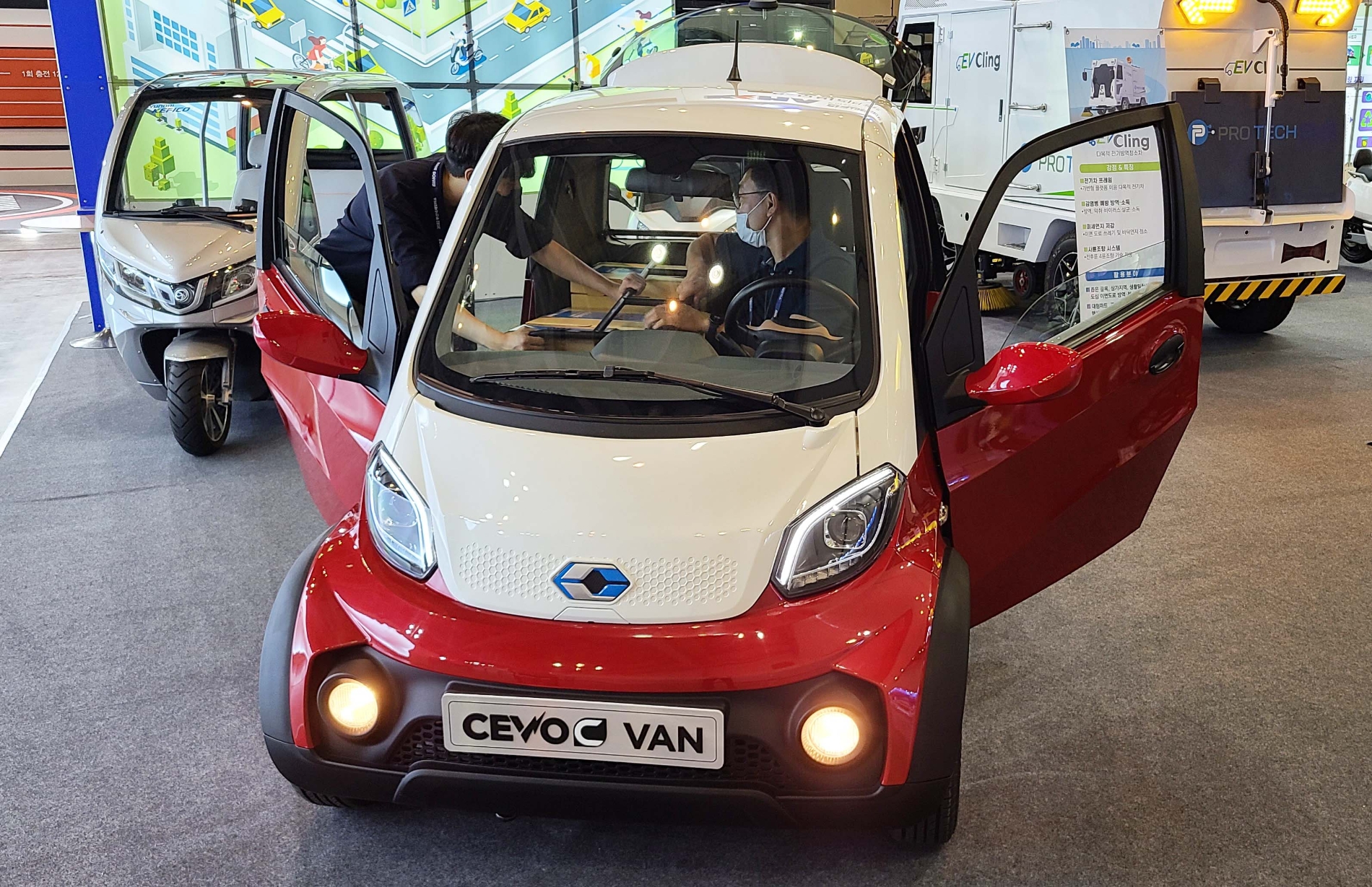 쎄보모빌리티, 1인승 배송용 전기차 ‘쎄보C 밴’ 부산모터쇼서 최초 공개