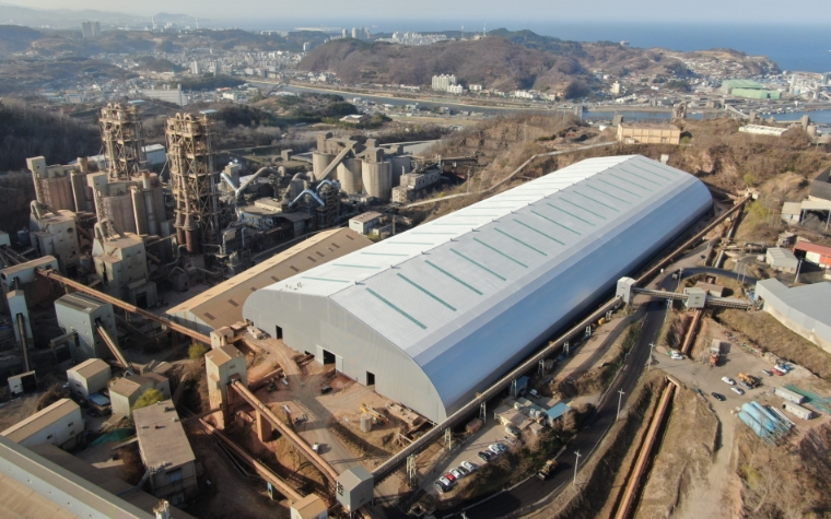 삼표시멘트, 석회석 보관장에 상옥시설 설치