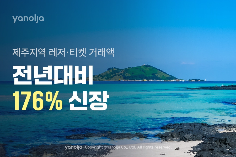 야놀자, 제주지역 레저ㆍ티켓 거래액 전년비 176% 신장