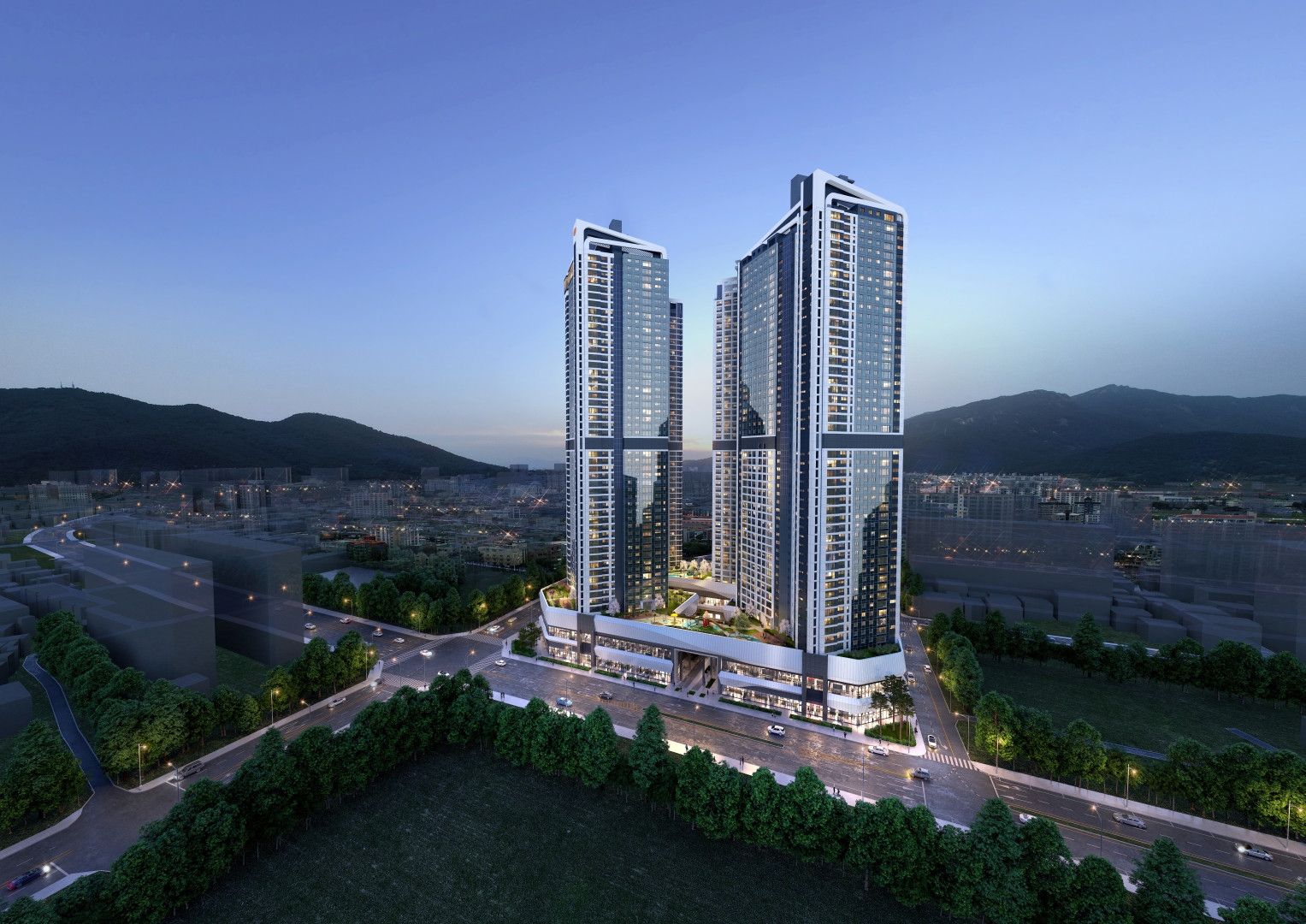 e편한세상 삼천포 오션프라임 조감도.(사진=DL이앤씨)