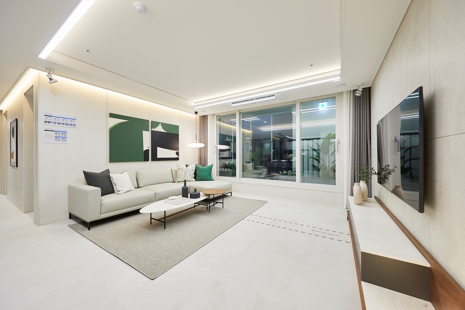 유보라 천안두정역 84A타입 거실.(사진=반도건설)