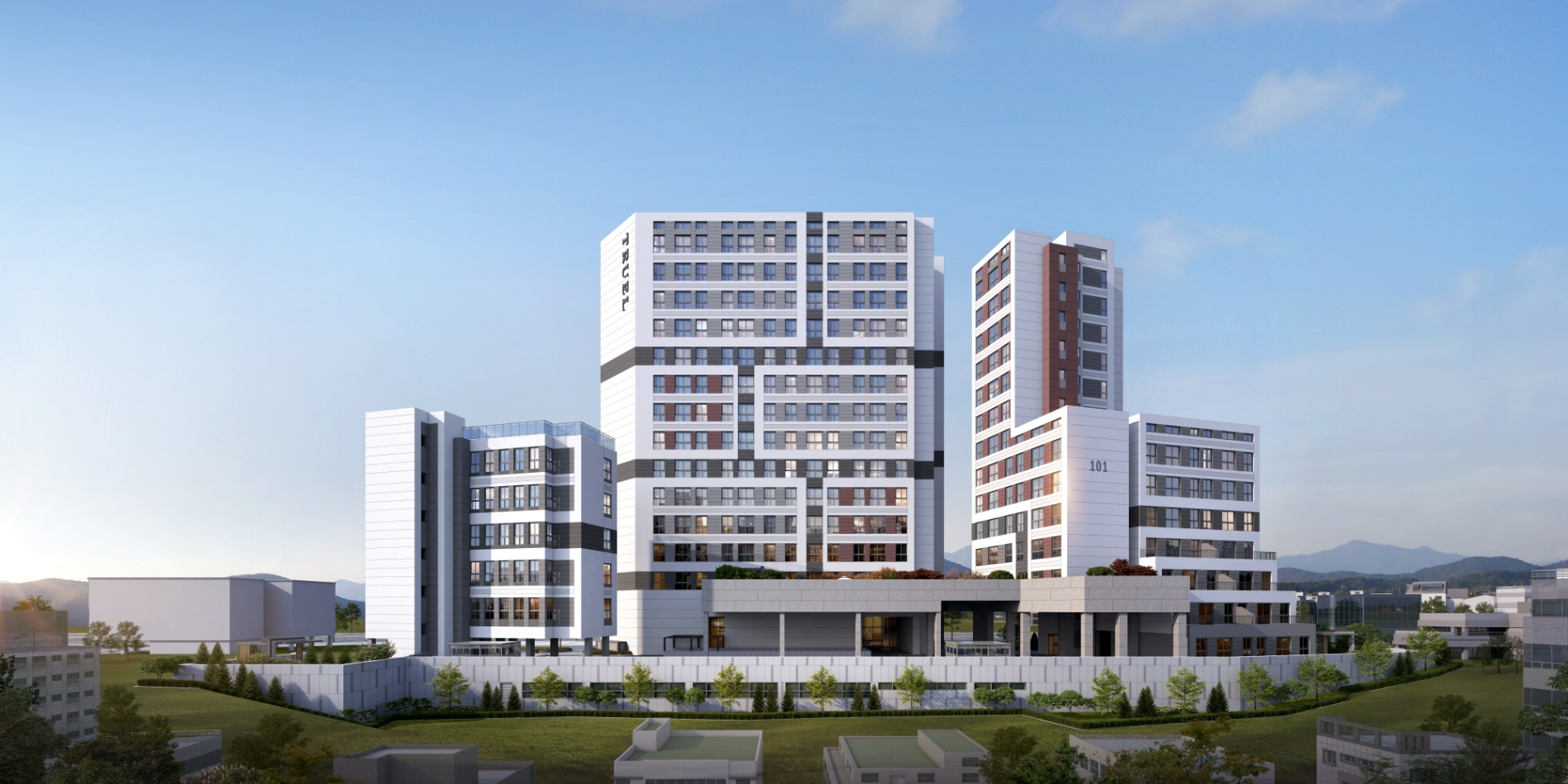 더 트루엘 마곡 HQ 배면 투시도