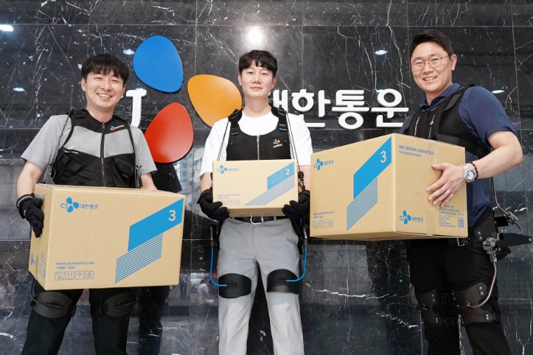 CJ대한통운, 작업자 근력 강화 ‘웨어러블 슈트’ 개발