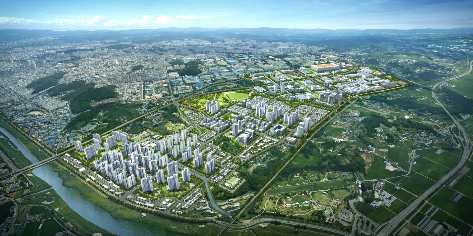 청주테크노폴리스 3차 사업부지 조감도