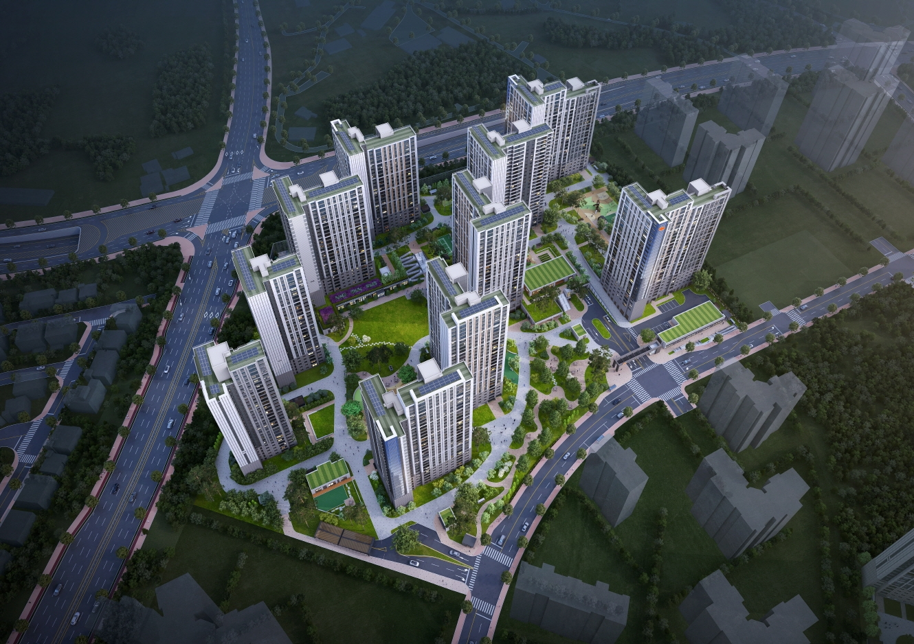 e편한세상 평택 라씨엘로(2-1블록) 조감도.(사진=DL건설)