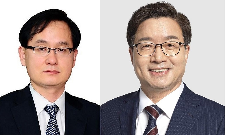 강성천 도정자문회의 위원장 내정자(왼), 염태영 경제부지사 내정자(오)