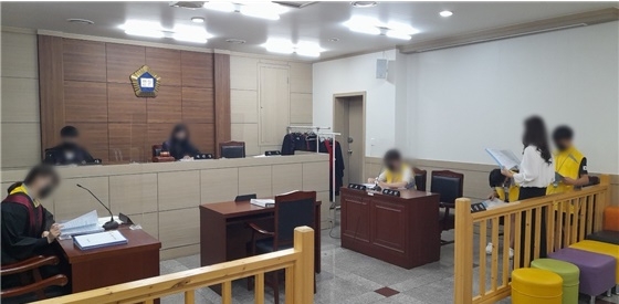 모의법정 체험.(제공=울산청소년꿈키움센터)