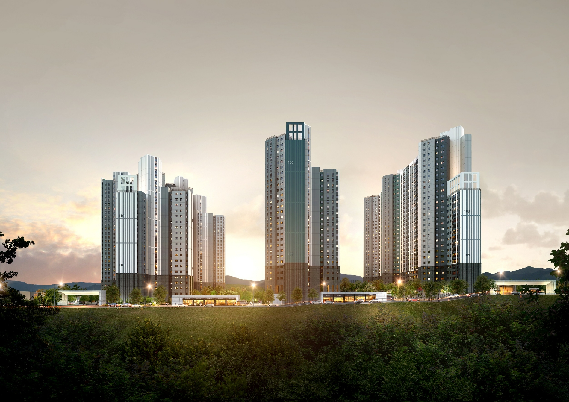 광양 푸르지오 센터파크 투시도.(사진=대우건설)