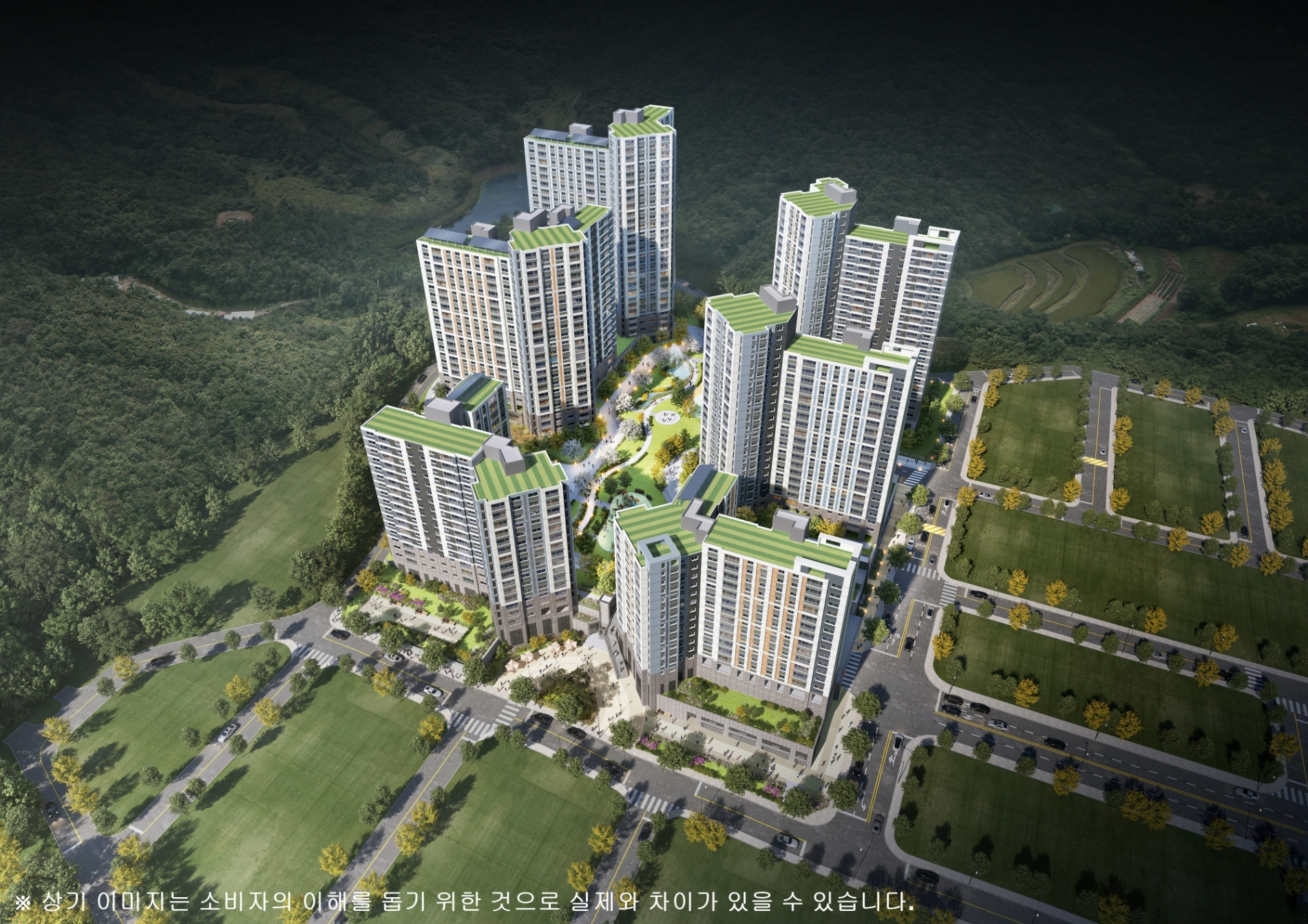 e편한세상 구미상모 트리베뉴 조감도.(사진=DL건설)