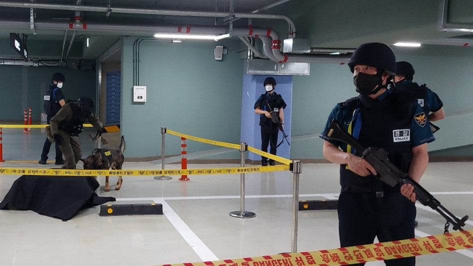 SRT 동탄역 하반기 유관기관 합동 대테러 훈련.(사진=SR)