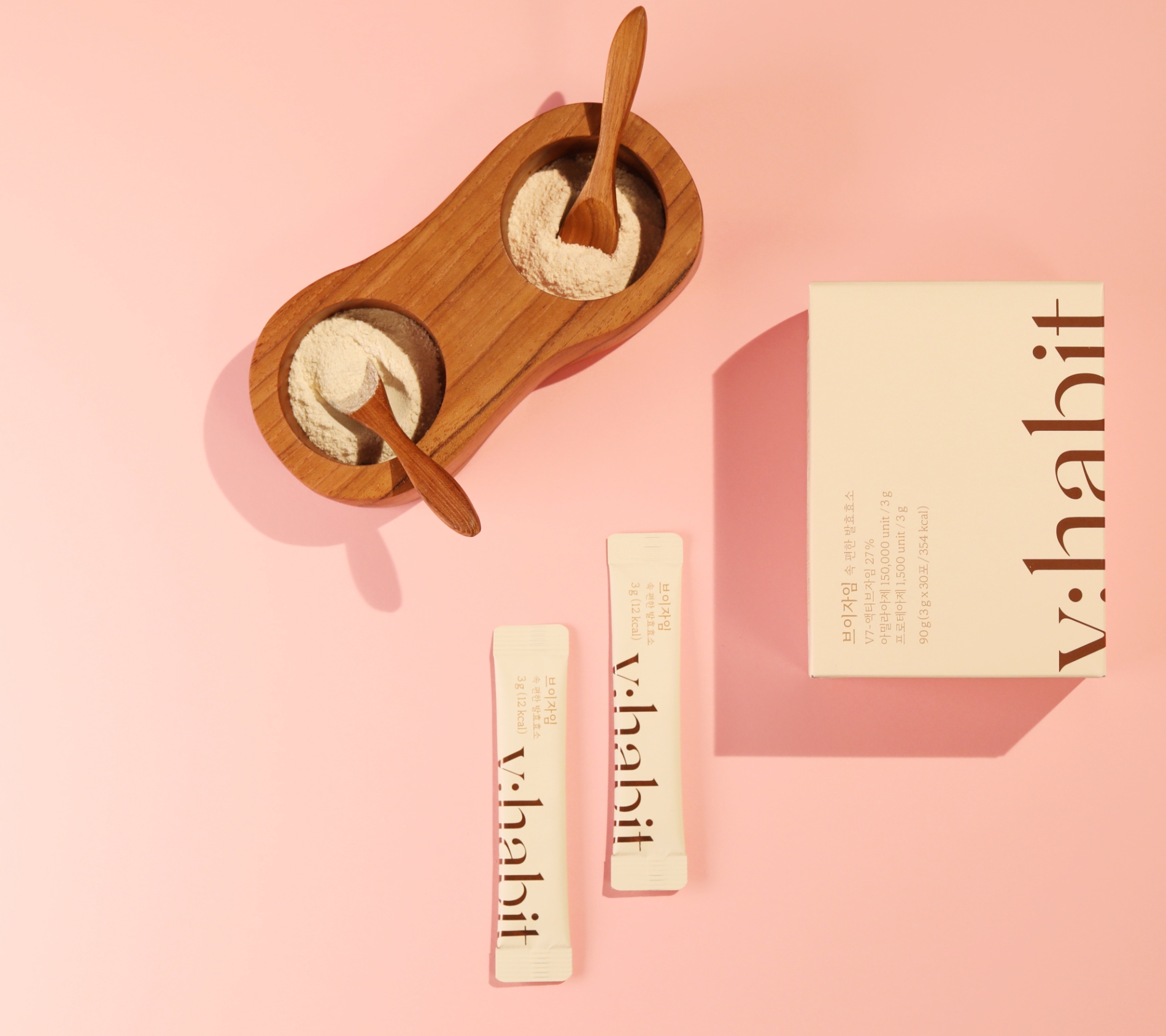 속이 편한 곡물효소 브이자임 출시 이미지. (사진=브이해빗)