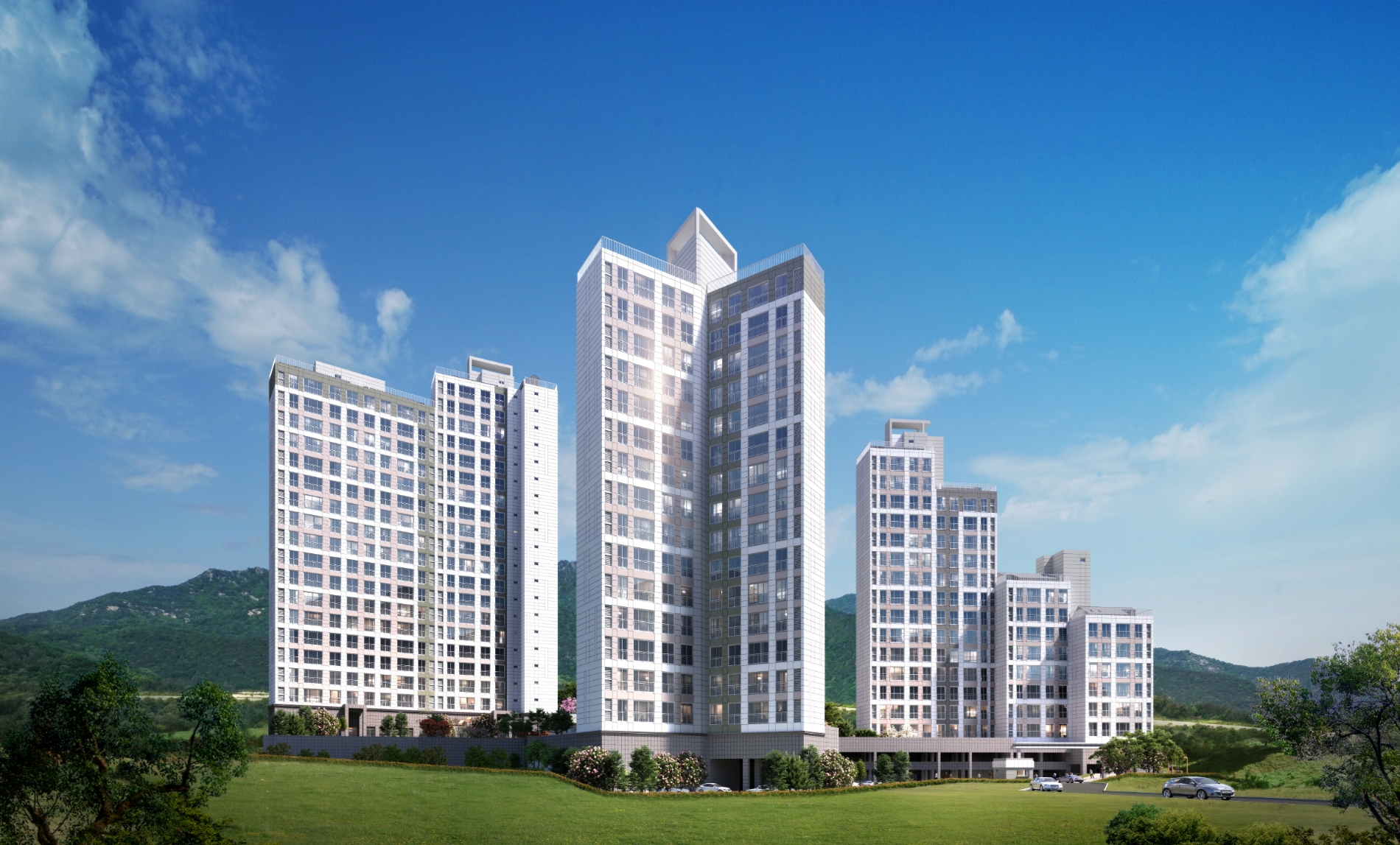 여수 원더라움 더힐 주경투시도.