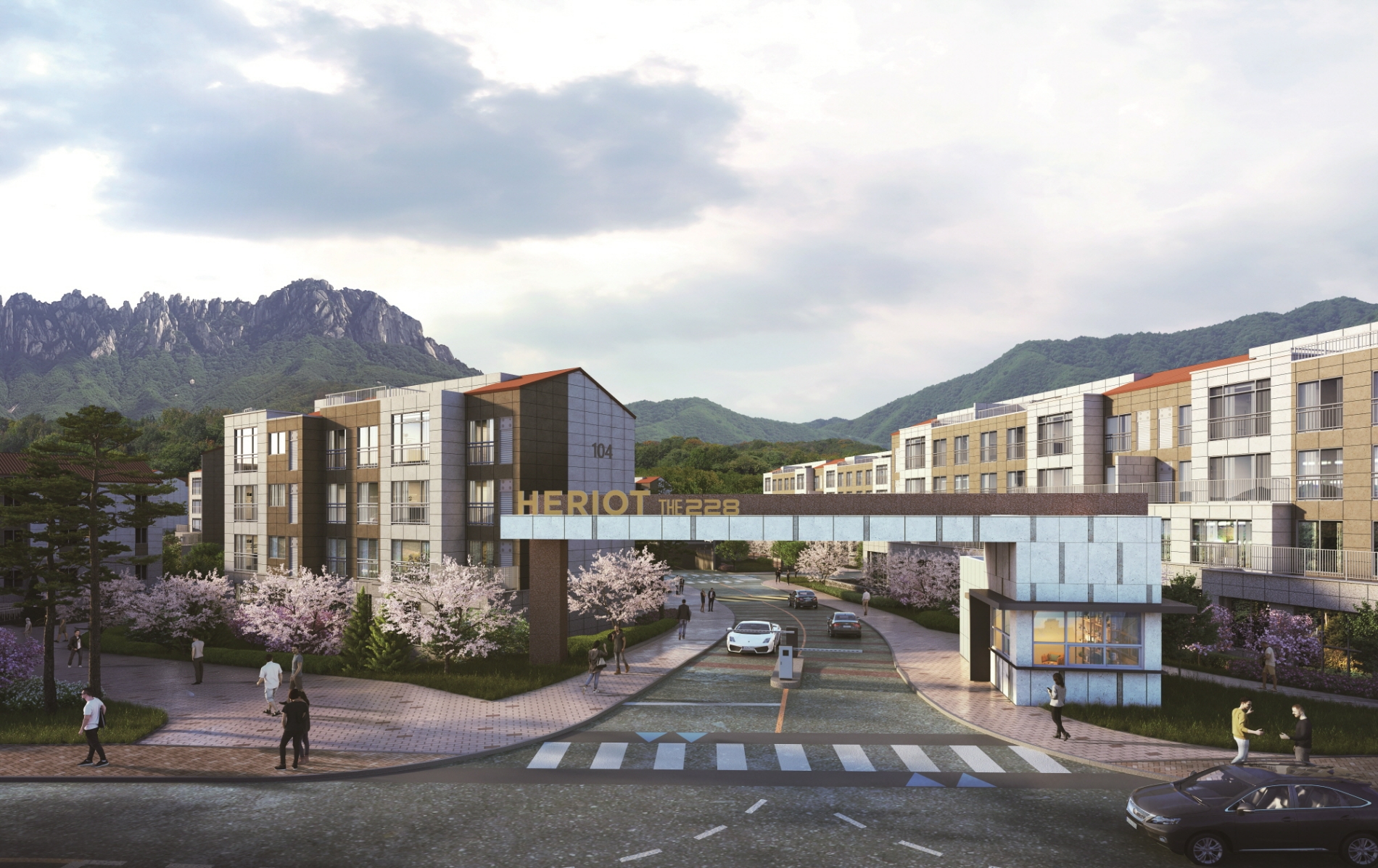 속초 헤리엇 더228 주출입문주