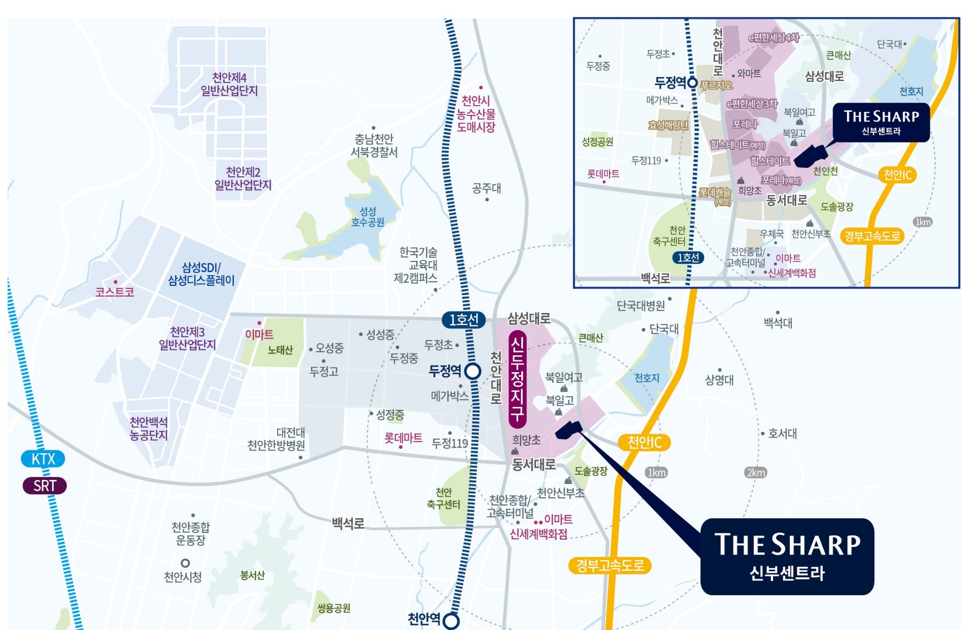 더샵 신부센트라 위치도.(사진=포스코건설)