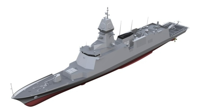 울산급 호위함 BATCH-III 조감도.(사진=SK에코플랜트)