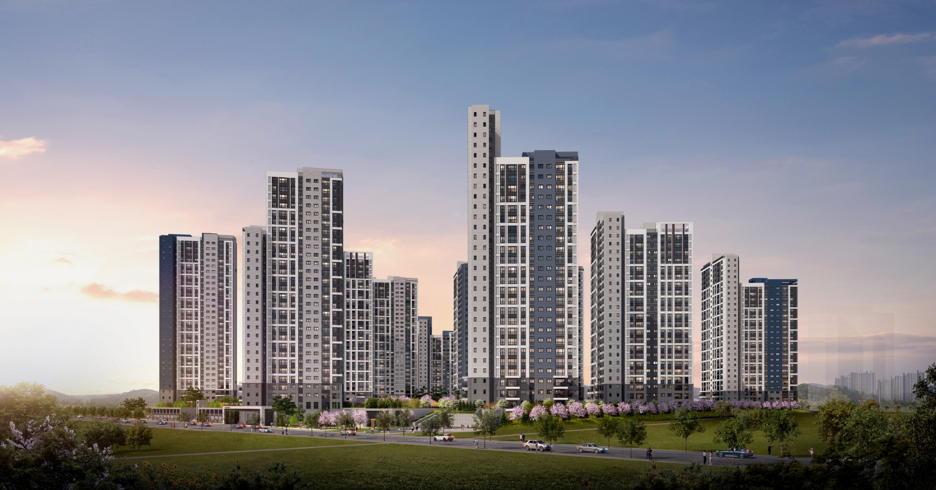 음성 우미린 풀하우스 투시도.(사진=우미건설)