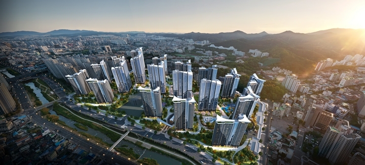 학동4구역 재개발사업지 조감도.(사진=HDC현대산업개발)