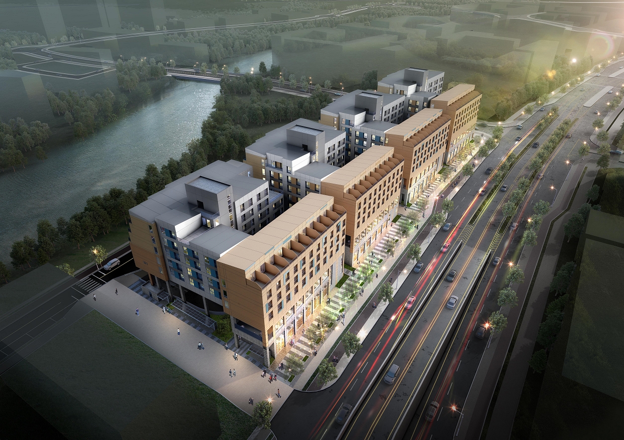 종 6-3생활권 (UR-1,2BL) 모듈려 주택’조감도.(사진=포스코A&C)