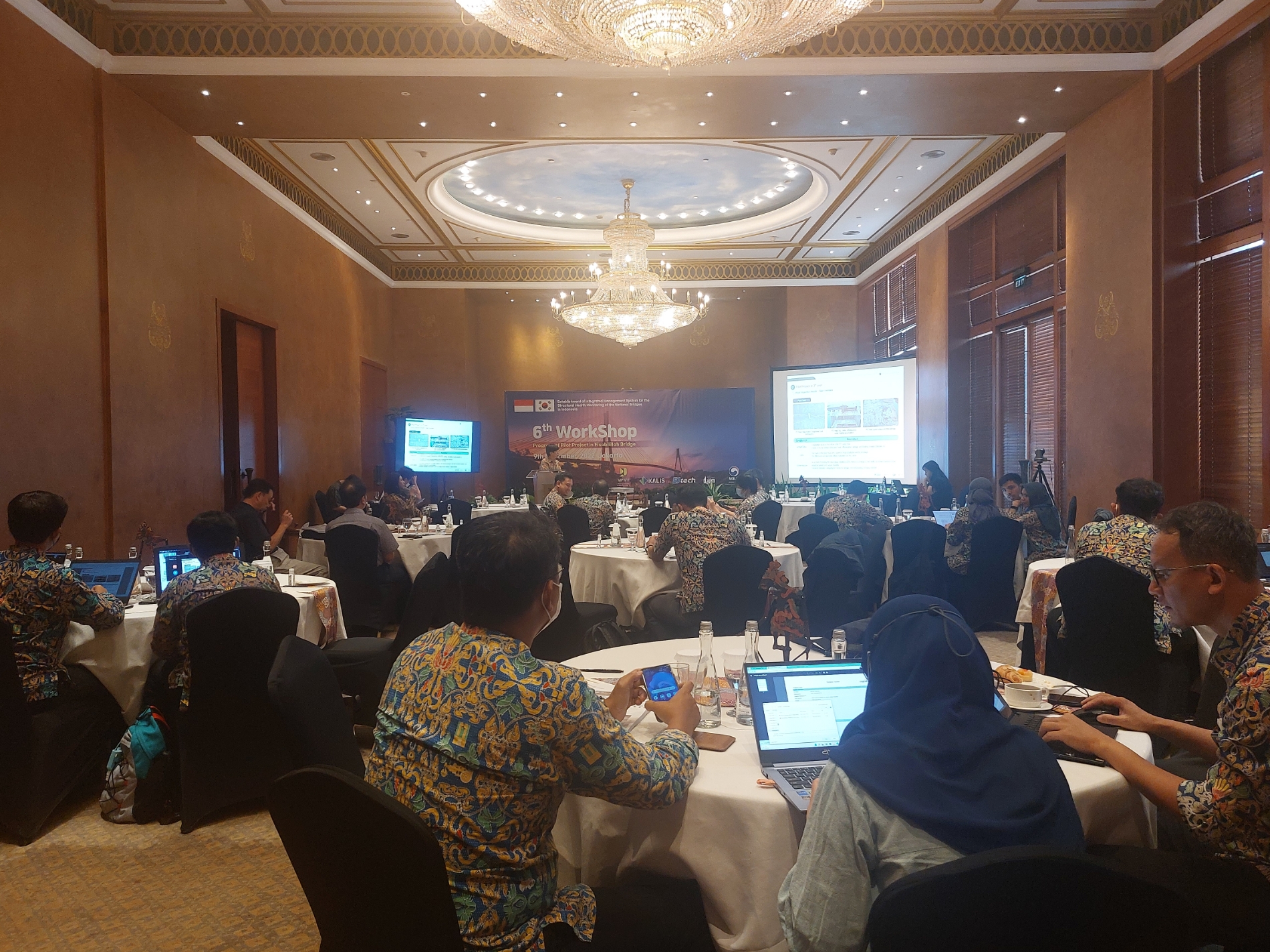 국토안전관리원, 인도네시아 시설안전 ODA사업 자카르타 워크숍 개최 전경. (사진=국토안전관리원)