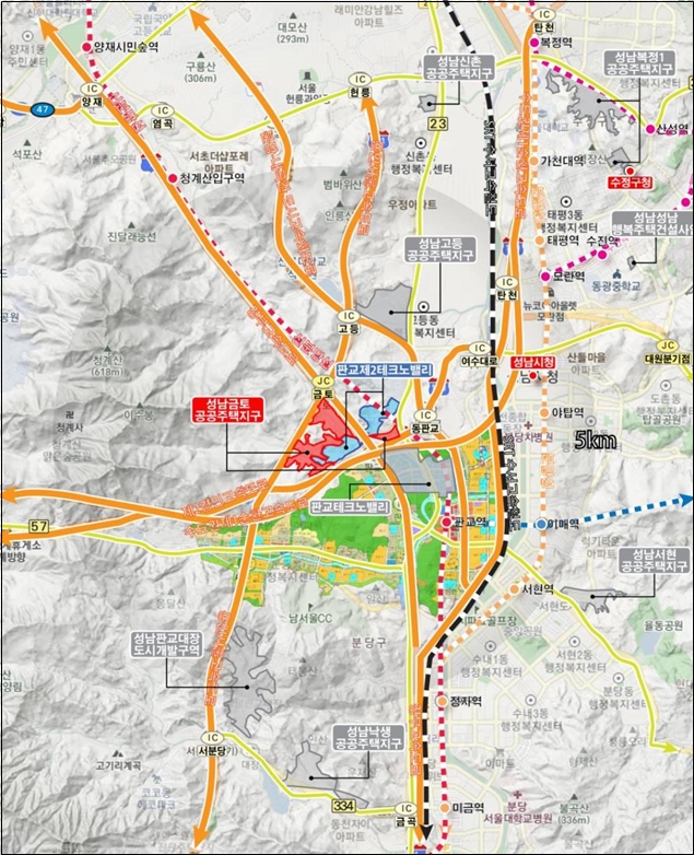 LH, 성남금토지구 상업시설용지 7필지 입찰서 접수