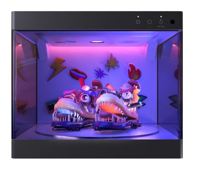 LG 스타일러 슈케이스와 몬스터 슈즈를 함께 전시한 컨셉 이미지. 사진=LG전자