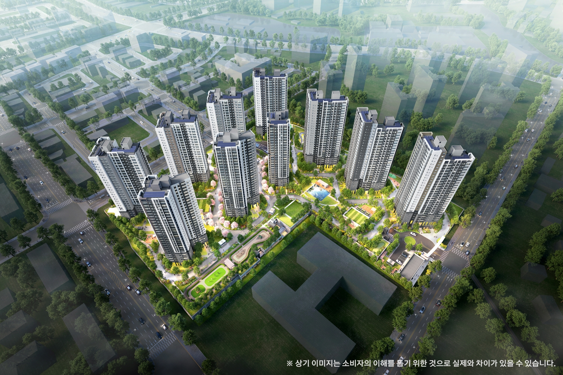 포레나 평택화양 조감도.(사진=한화 건설부문)