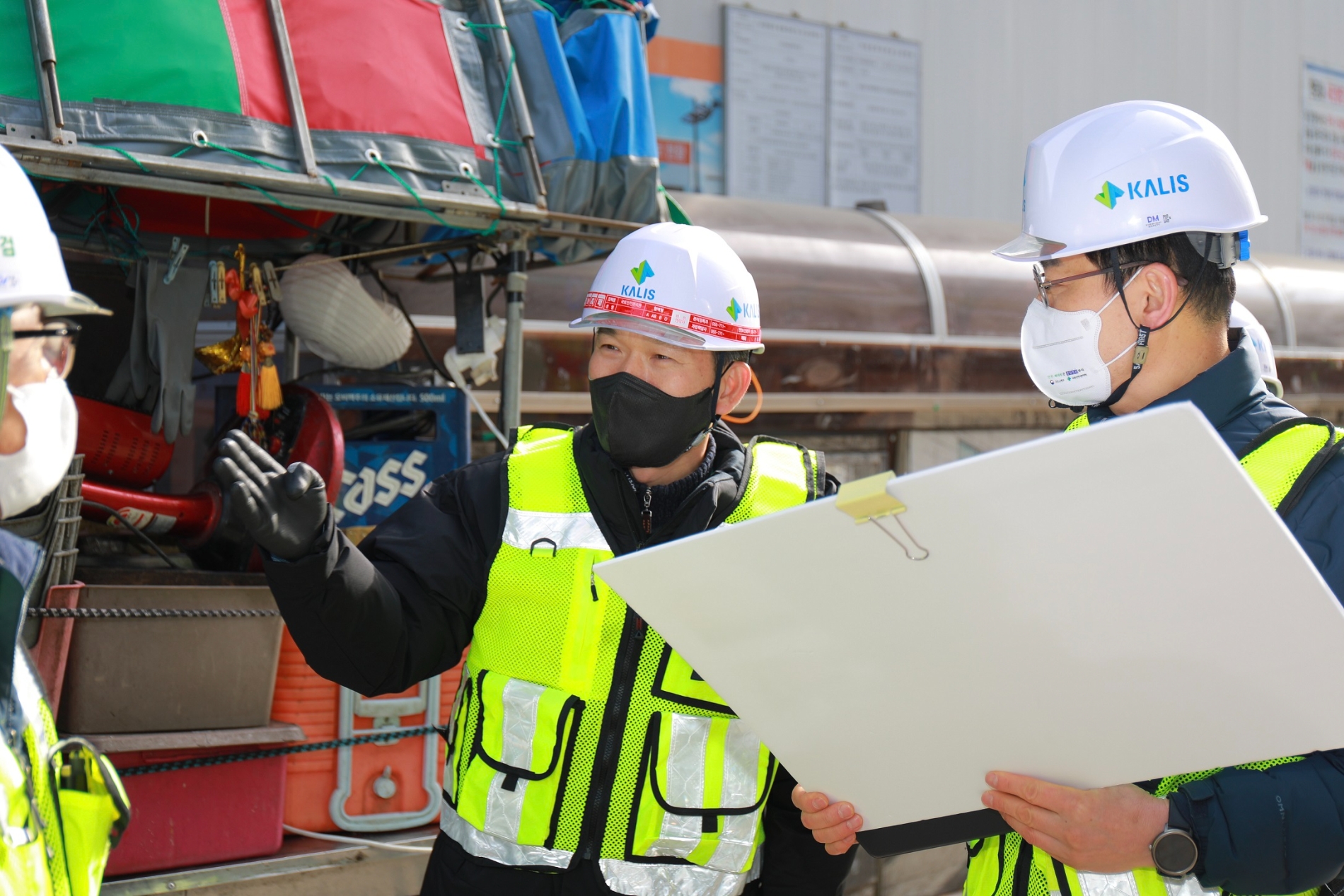 이용강 부원장 부산 건설사고 현장 안전실태 점검. (사진=국토안전관리원)