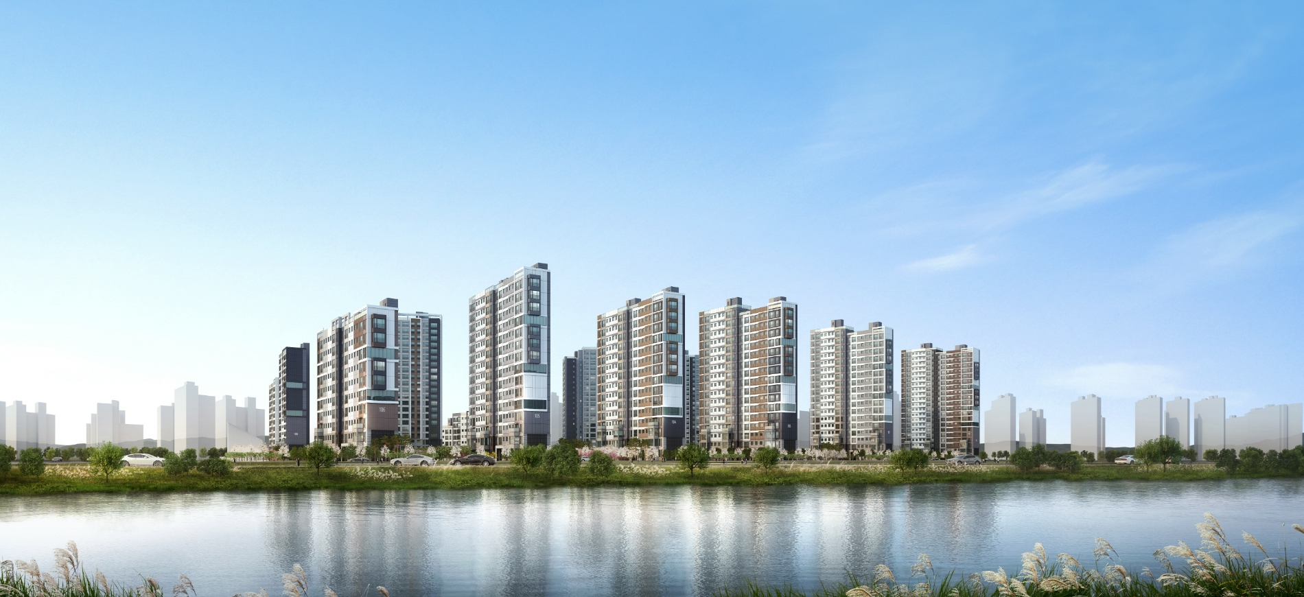 에코델타시티 푸르지오 린 투시도.