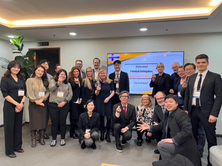 대웅제약, 핀란드 외교부 보건복지대사 사절단과 협력 체계 논의