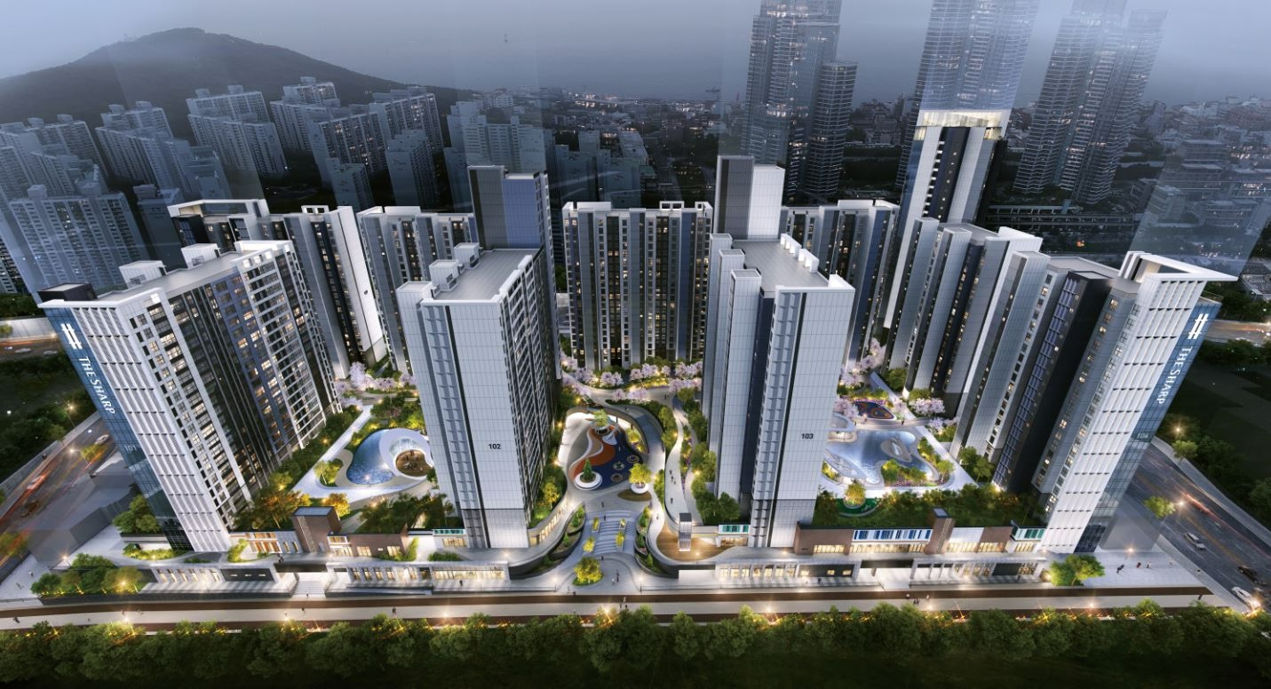 해운대상록아파트 조감도.(사진=포스코건설)