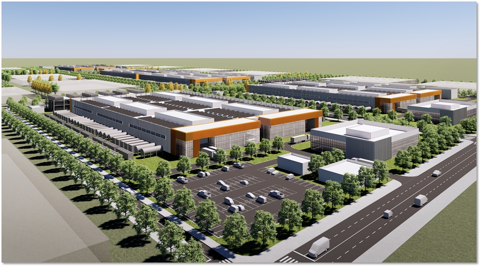 솔라시도 AI데이터센터 예상 조감도.