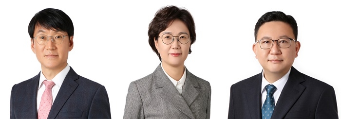 법무법인(유한)바른 김용하, 김현정, 정재희 변호사 (왼쪽부터).