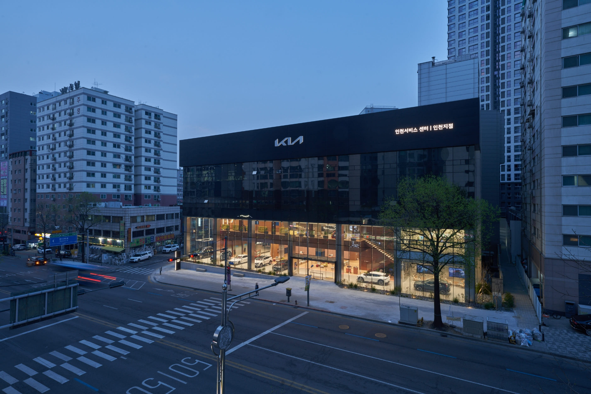 기아 인천 플래그십 스토어 전경.(사진=기아)