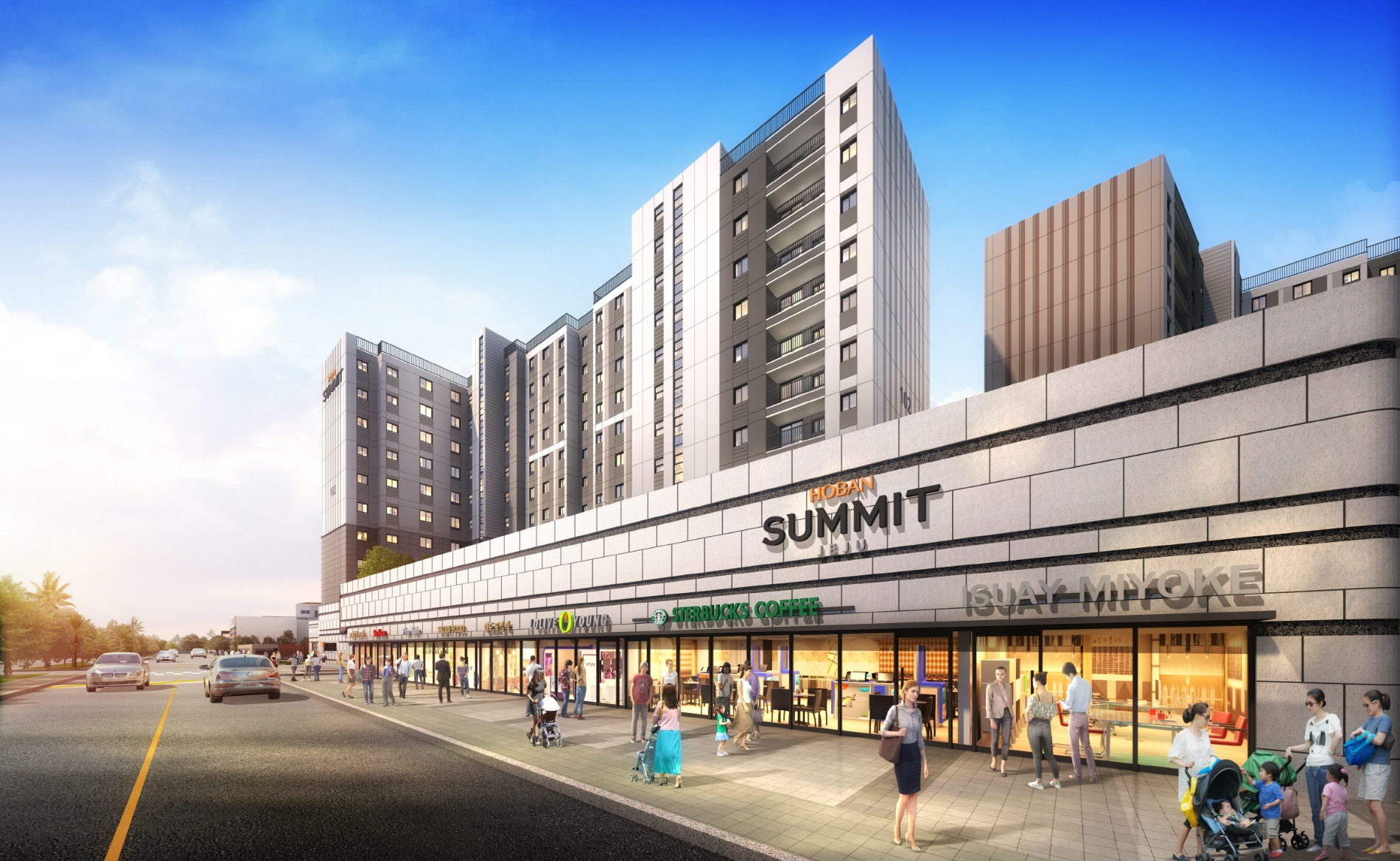 호반써밋 제주 근린생활시설 투시도