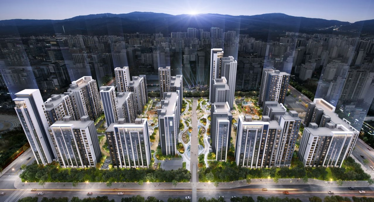 향촌마을 롯데3차·현대4차 리모델링 조감도.(사진=포스코이앤씨)