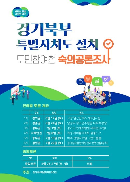 숙의 공론조사 권역별 토론회 포스터