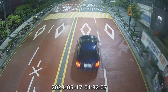 도주중인 피의차량.(제공=부산경찰청)