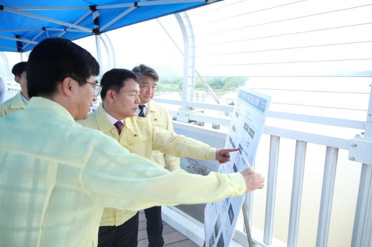 수자원공사 윤석대 사장, 낙동강 방문해 물재해 예방 당부